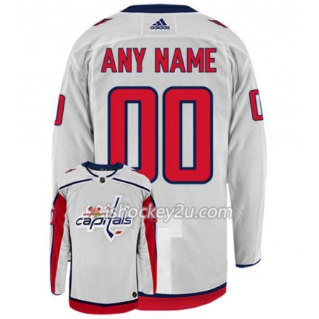 Mænd NHL Washington Capitals Trøje Tilpasset Adidas Hvid Authentic